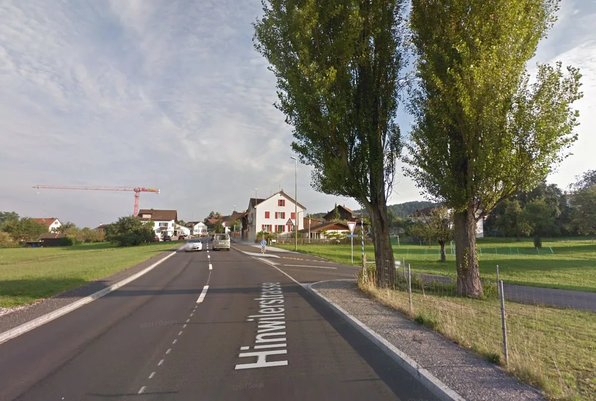 Google Maps  zeigt die Kreuzung bei Ettenhausen.